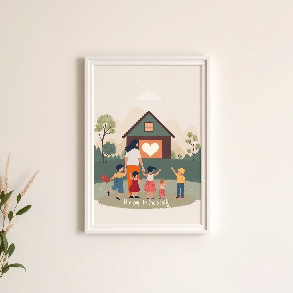 Juntos en Su Amor: Arte de Familia